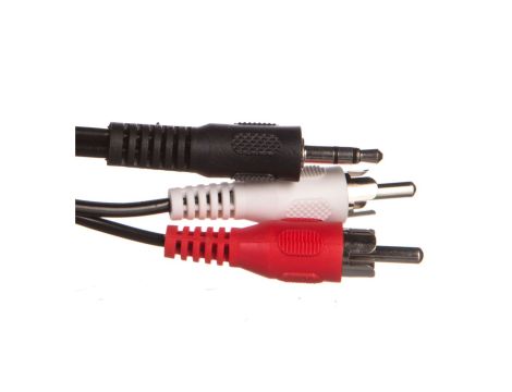 Przewód adapter Jack 3,5mm - 2x RCA 3m 50196