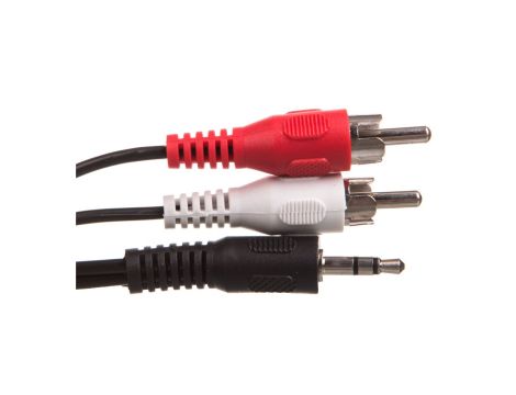 Przewód adapter Jack 3,5mm - 2x RCA 5m 50195
