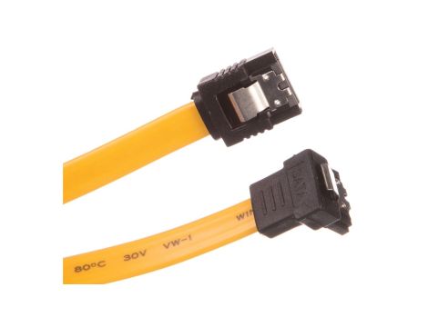 Kabel SATA prosty - kątowy 0,5m 95020