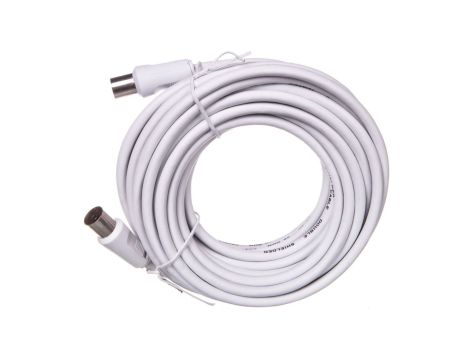Przewód antenowy IEC 7,5m biały 11513