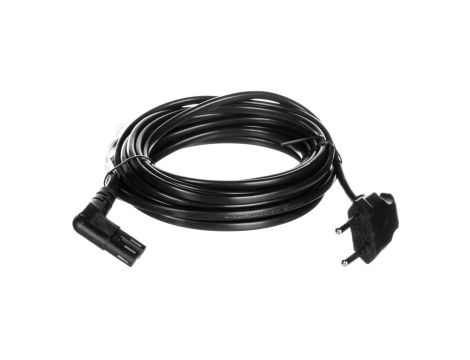 Kabel zasilający kątowy EURO (radiowy) CEE 7/16 - IEC 320 C7 5m 97355