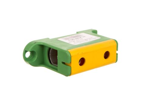 Blok rozdzielczy-odgałęźny 1-polowy AL/CU 16-95mm2 żółto-zielony montaż płaski i na szynę TH WLZ35P/95/z 48.597