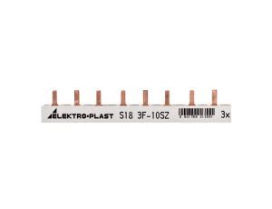 Szyna prądowa typu PIN 3P 10mm2 63A 18 pinów IZS10/3F/18 45.228