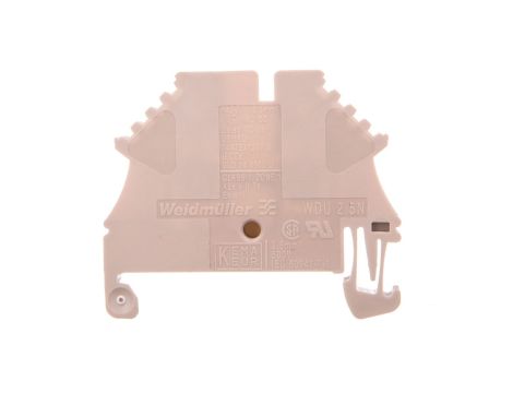 Złączka szynowa przelotowa 2-przewodowa 2,5mm2 beżowa ATEX WDU 2.5N 1023700000
