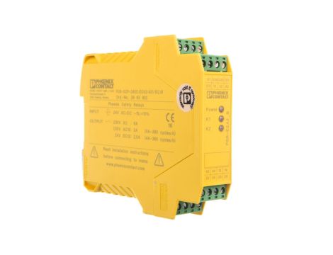 Przekaźnik bezpieczeństwa 24V AC/DC, do SIL 3, kat. 4 PLe, do zatrz. awaryjnego i drzwi bezpieczeństwa