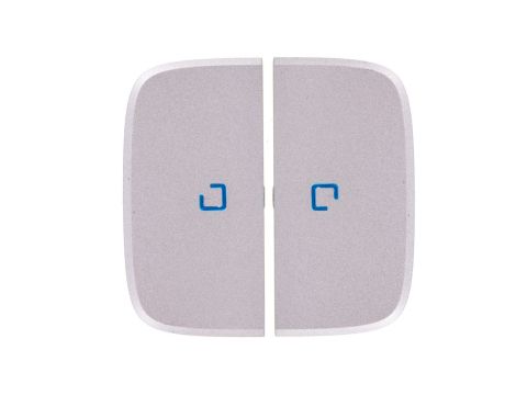 VALENA ALLURE Klawisze łącznika świecznikowego z podświetleniem led aluminium 755227