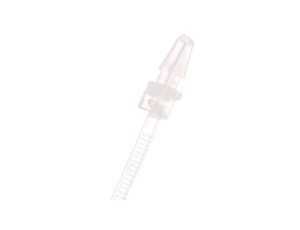 Opaska kablowa wciskana z kołkiem 150x3,5mm fi 5,5mm biała BMWPB52155ME /100szt./