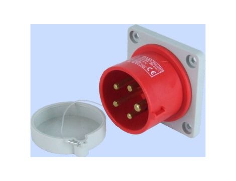 Wtyczka tablicowa prosta 16A 3P+N+Z 400V czerwona IP44 WTP 16 5 922030