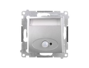 Simon 54 Oprawa oświetleniowa LED 230V z czujnikiem ruchu srebrny mat 3100K DOSC.01/43