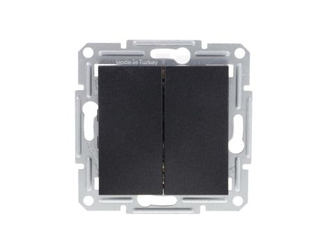 ASFORA Łącznik podwójny schodowy bez ramki antracyt EPH0600171