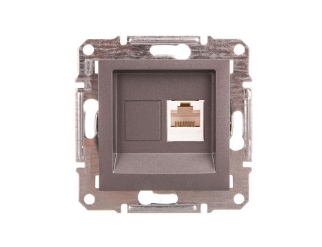 ASFORA Gniazdo komputerowe kat.6 UTP bez ramki stal EPH4700162