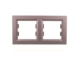 ASFORA Ramka 2-krotna pozioma stal EPH5800262