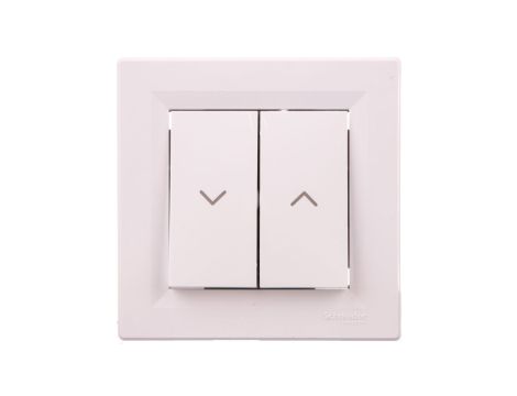 Łącznik Asfora żaluzjowy biały z ramką EPH1300521