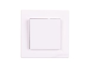 Gniazdo pojedyncze Asfora SCHUKO z/u 2P+Z z klapką białe z ramką EPH3100121