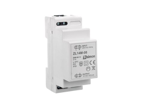 Simon 54 Zasilacz LED modułowy 14V DC 8W ZL14M-08