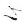 Przewód adapter /słuchawki + mikrofon/ jack 4pin / 2x jack 3pin 0,4m 48980