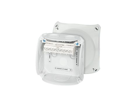 Puszka odgałęźna 130x130x77 5x6mm2 CU IP66 szara DK 0606 GZ 62000154