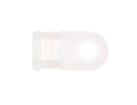 Uchwyt oczkowy biały F=5mm do opasek kablowych max. 4,8mm BMB5460E /100szt./