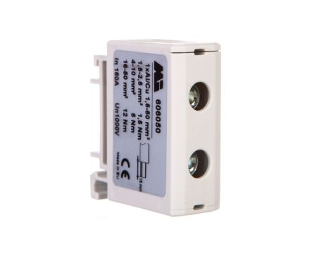 Złączka szynowa 1-torowa 1,5-50mm2 szara EURO OTL 50 1xAl/Cu 606050