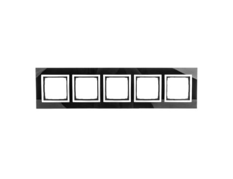 Simon 54 Nature Ramka pięciokrotna szkło KSIĘŻYCOWA LAWA DRN5/74