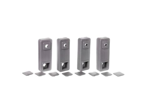 Uchwyty do mocowania obudów poliestrowych na ścianie RAL7046 FL863Z /zestaw 4szt./