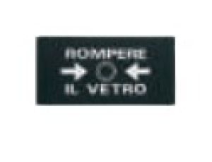 Plakietka do przycisku ppoż. czerwony EC64402 /opak. 10/