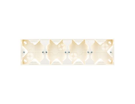 IMPRESJA Puszka natynkowa poczwórna ecrue PNP-4Y/27