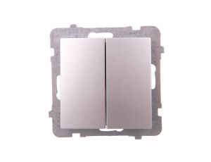 AS Łącznik schodowy podwójny srebro ŁP-10G/m/18