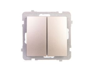 AS Łącznik schodowy podwójny satyna light ŁP-10G/m/45