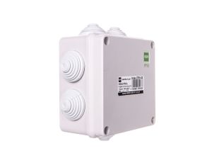 INDUSTRIAL Puszka hermetyczna n/t 129x129x61 z 7 dławnicami IP55 szara 2701-02