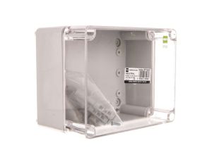 INDUSTRIAL Puszka hermetyczna n/t 170x135x107 IP65 transparentna 2712-01