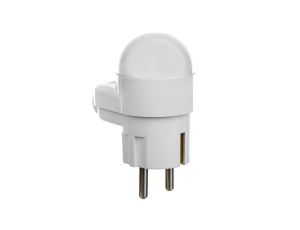 Wtyczka 16A 2P+Z Uni-Schuko z lampką 250V biała WT-16U/L
