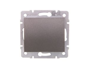 LOGI Łącznik jednobiegunowy śrubowy 10AX 250V grafit 021000141 25243