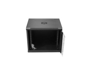 Szafa krosowa wisząca niedzielona 19 cali DIGITUS 9U 600x501x450mm czarna DN-W19 09U/450/B