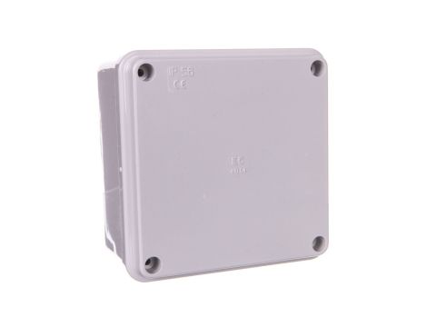 Puszka natynkowa gładka z pokrywą seria 410 IP56 100x100x50 szara EC410C4