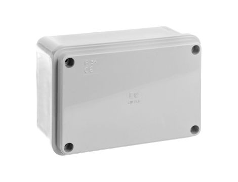 Puszka natynkowa gładka z pokrywą seria 410 IP56 120x80x50 szara EC410C4R