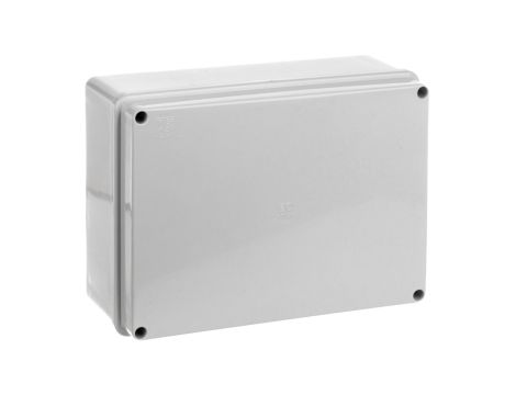 Puszka natynkowa gładka z pokrywą seria 410 IP56 190x110x70 szara EC410C6