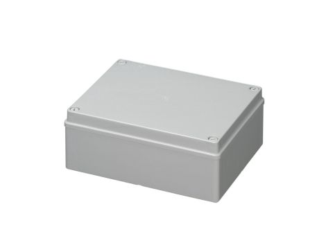 Puszka natynkowa gładka z pokrywą seria 410 IP56 240x190x90 szara EC410C7