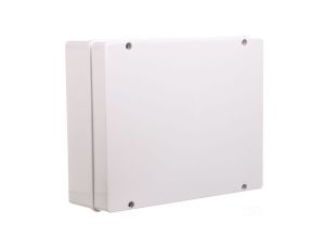 Puszka natynkowa gładka z pokrywą seria 410 IP56 380x300x120 szara EC410C9