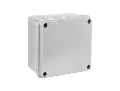 Puszka natynkowa samogasnąca gładka z pokrywą 960 stopni C seria 410A IP56 100x100x50 szara EC410C4A