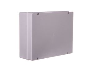 Puszka natynkowa samogasnąca gładka z pokrywą 960 stopni C seria 410A IP56 380x300x120 szara EC410C9A