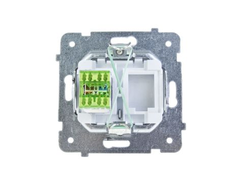 KARO Gniazdo komputerowe pojedyncze RJ45 kat.5e MMC czekoladowy metalik GPK-1S/K/m/40