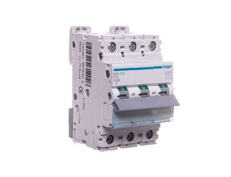 Wyłącznik nadprądowy 3P B 16A 10kA AC NBN316