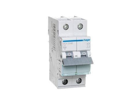 Wyłącznik nadprądowy 2P C 4A 6kA AC MCN204E