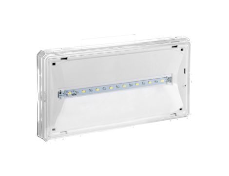 Oprawa awaryjna EXIT IP65 1W 1h jednozadaniowa biała ETE/1W/E/1/SE/X/WH