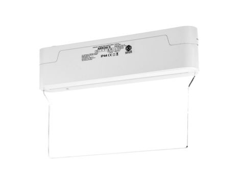 Oprawa awaryjna ARROW N LED 1W 1h dwuzadaniowa + PU31 PU41 biała ARN/1W/C/1/SA/X/WH
