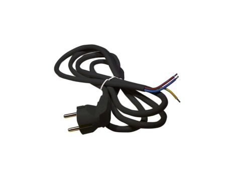 Przewód przyłączeniowy H05VV-F 3x1 3m czarny S18313