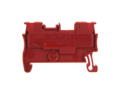 Złączka szynowa przelotowa 2-przewodowa 0,14-1,5mm2 czerwona Ex PT 1,5/S RD 3208127