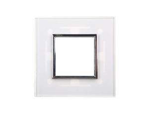 DANTE Ramka pojedyncza szkło CREATIVE GLASS SUPER WHITE 4501181