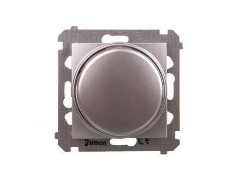 Simon 54 Premium Ściemniacz obrotowy do LED ściemnialnych 230 V 2–250 W srebrny mat DS9L.01/43